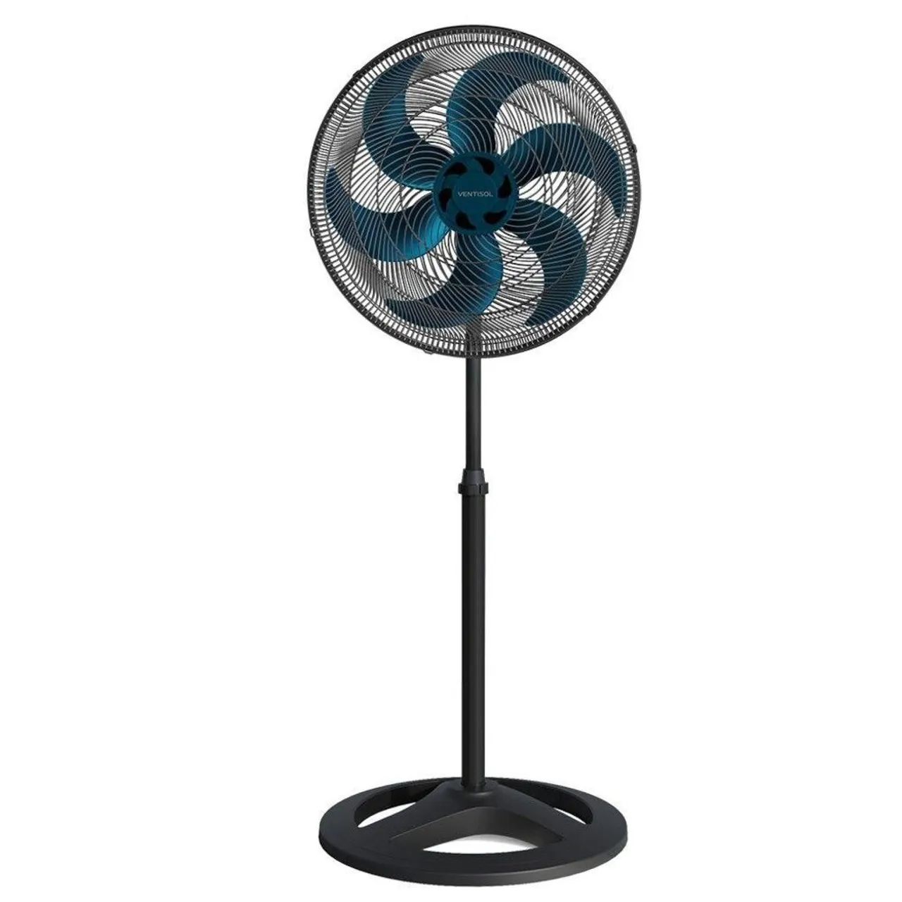 Ventilador de Coluna Ventisol Turbo 50CM 127 Volts 135 Watts 6 Pás Preto/Azul