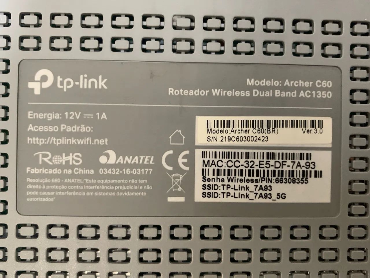 Roteador Wi-Fi TP-Link Archer C60 AC1350 Dual Band - Foto 5