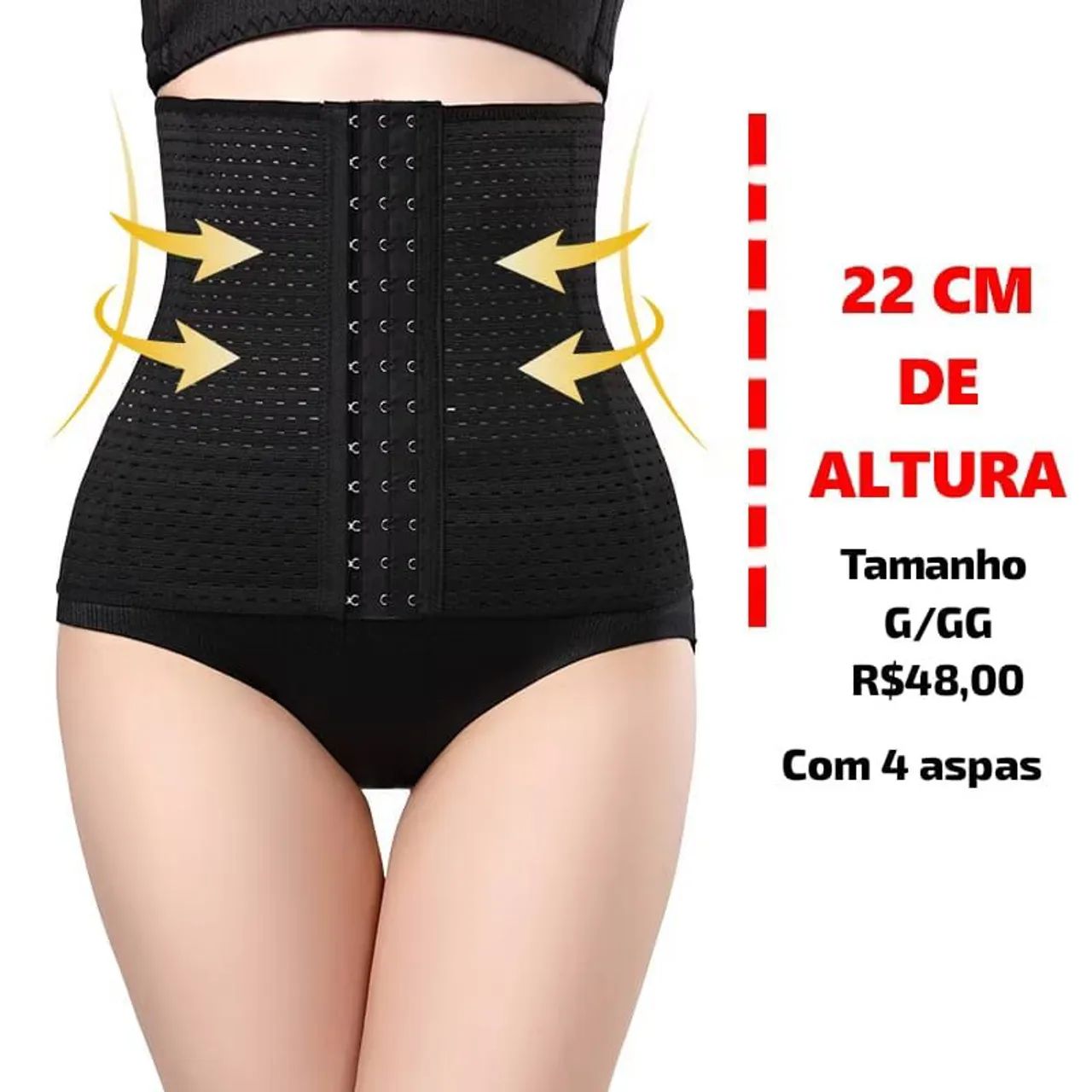 Cintura modeladora com 4 barbatanas - Foto 4