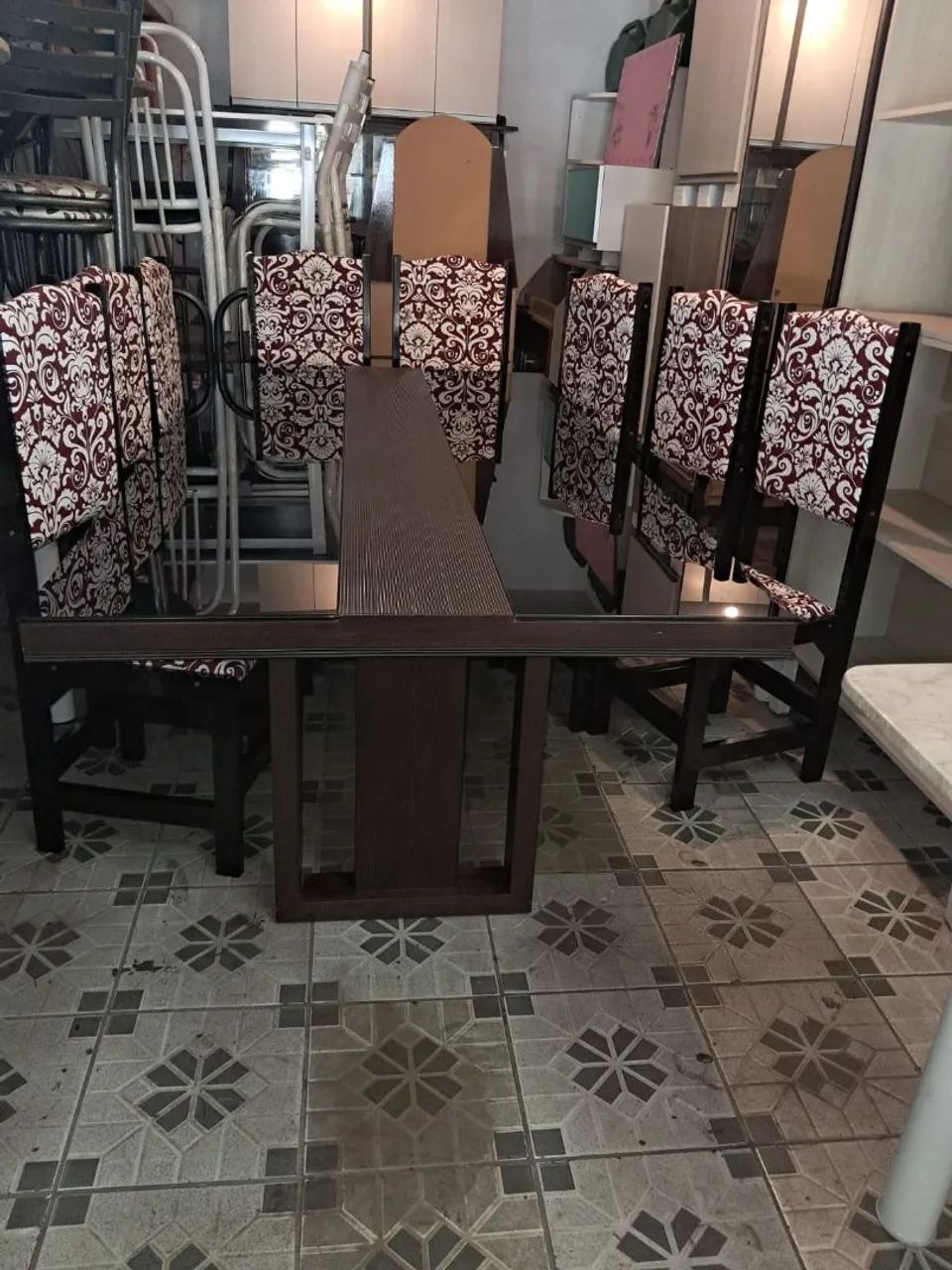 CONJ. DE MESA C/ 8 CADEIRAS, LEIAM: - Foto 2