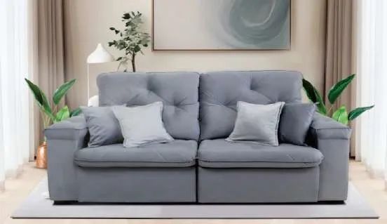 Sofá Retrátil e Reclinável 2,30m DIVIDIMOS EM ATÉ 10X SEM JUROS