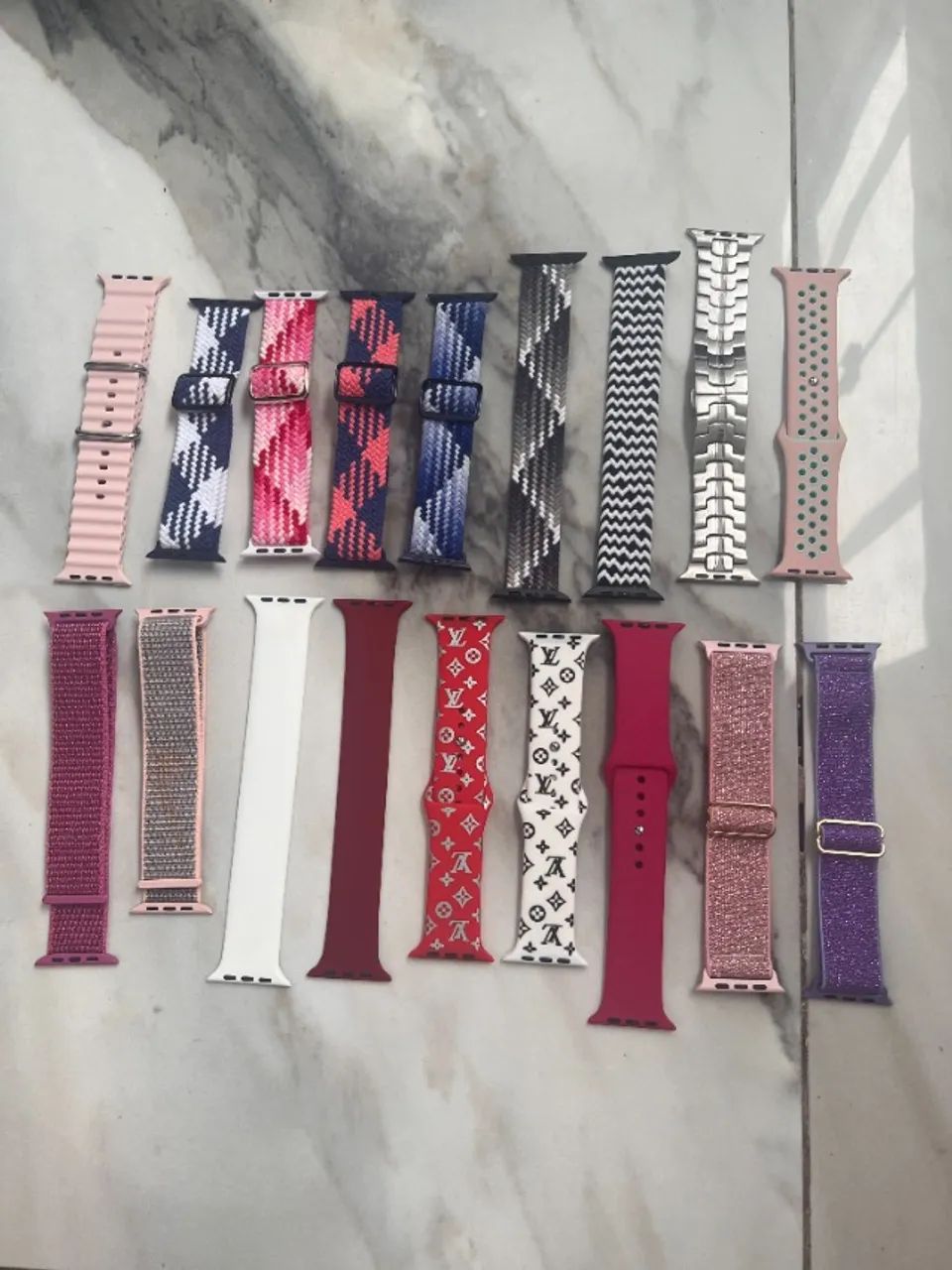 Coleção de Pulseiras 42/44/45/49mm para Apple Watch e Smartwatch