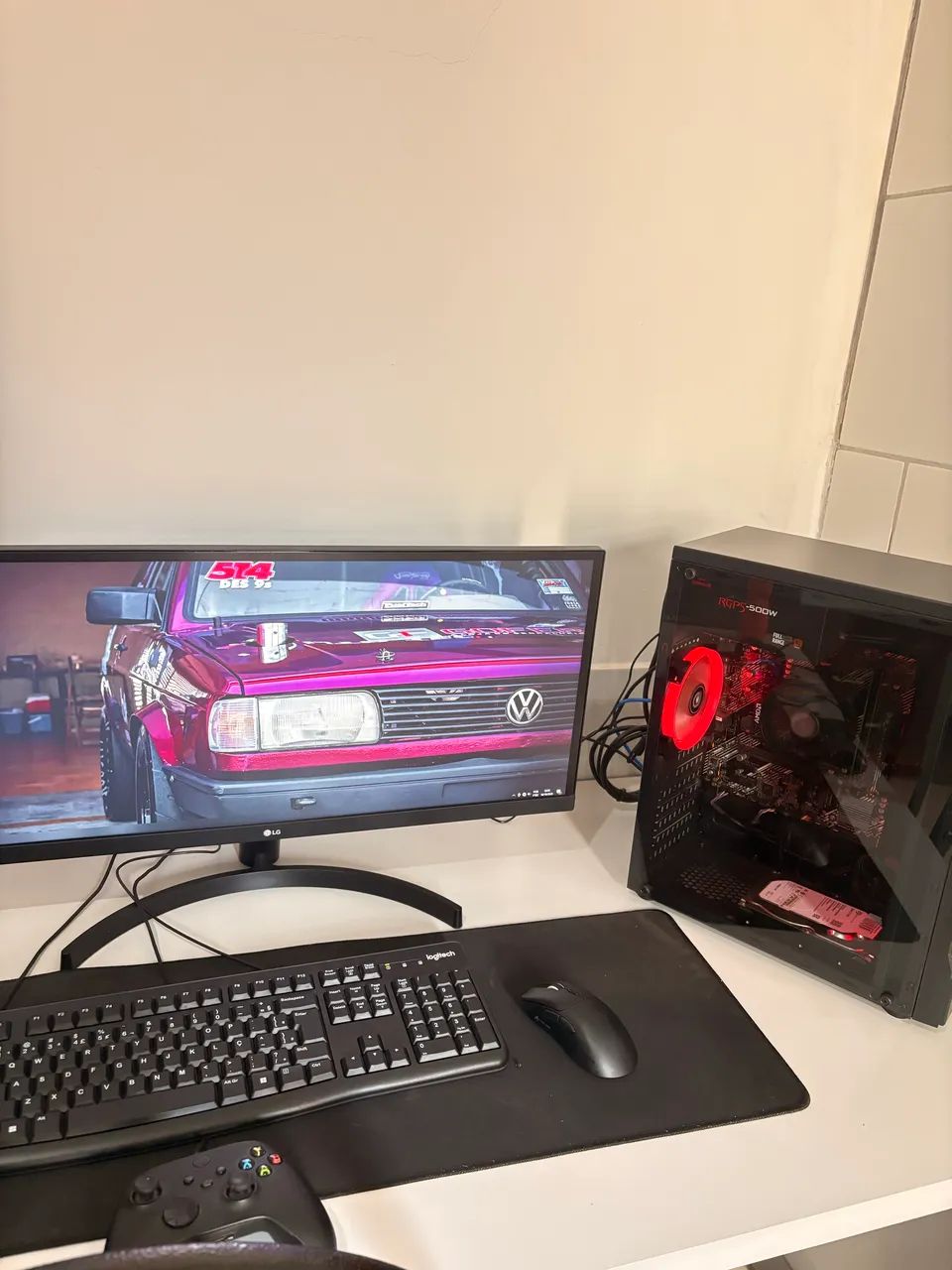 Computador com Ryzen 7 e monitor 29 polegadas 