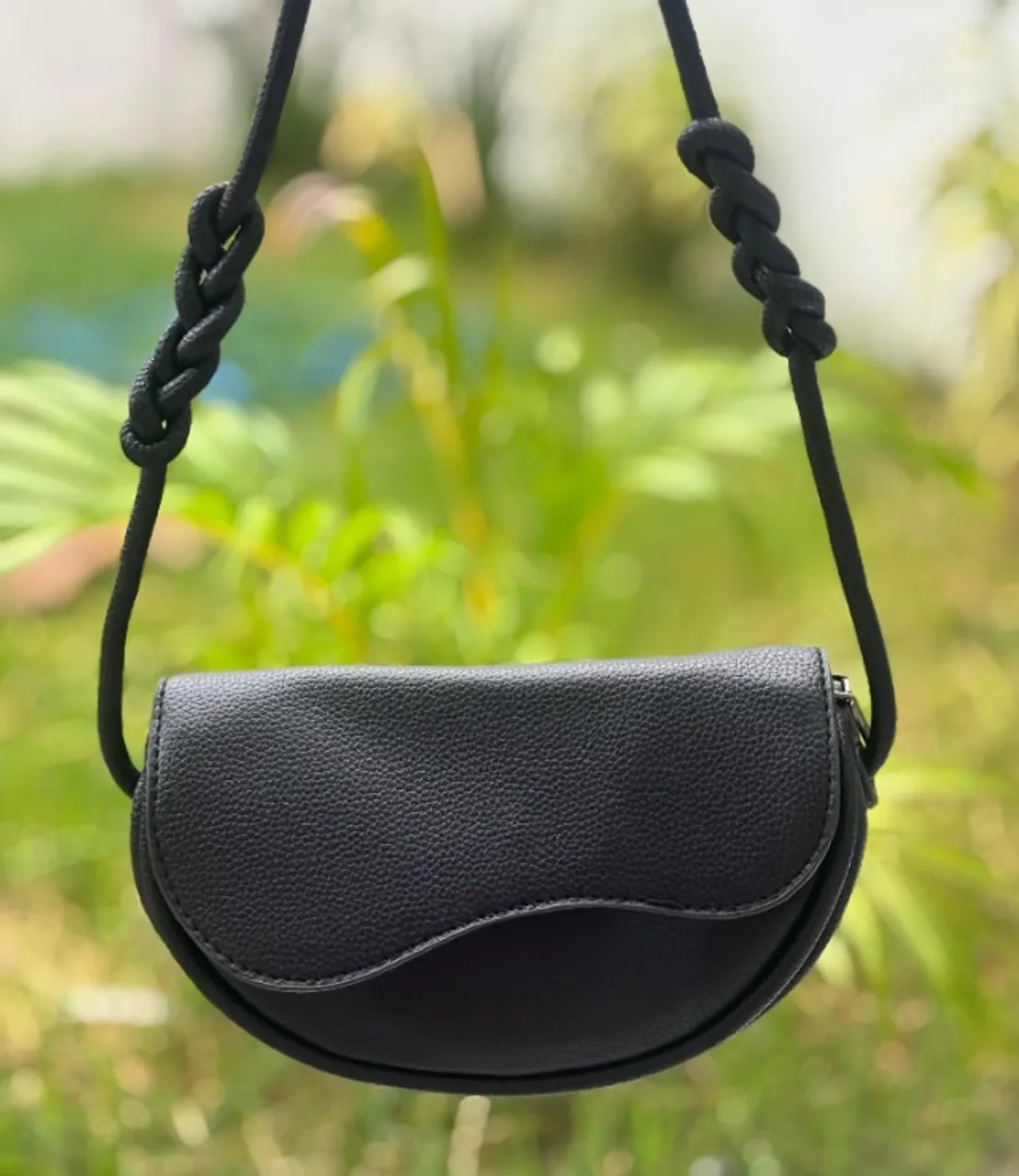Bolsa transversal preta