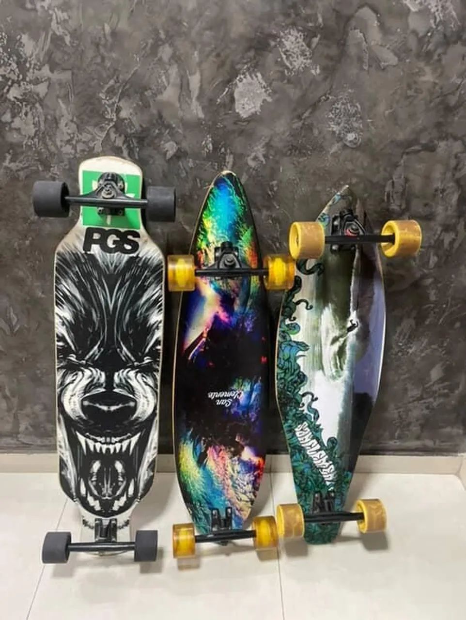 Longboards de vários modelos 