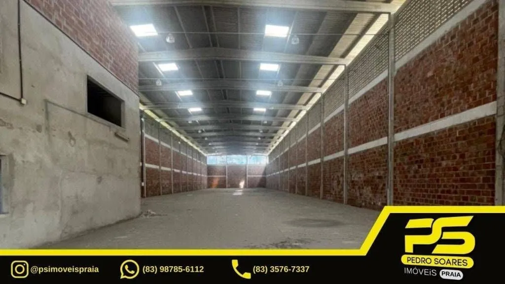 Galpão Para Alugar, 1800 M² Por R$ 32.400/mês - Bairro Das Indústrias - João Pessoa/pb