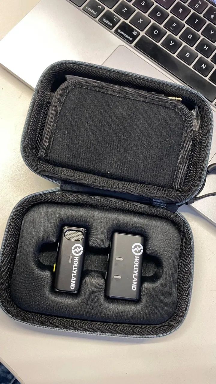 Microfone de Lapela Lark M1 Sem Fio p/Uma Pessoa Redução de Ruído