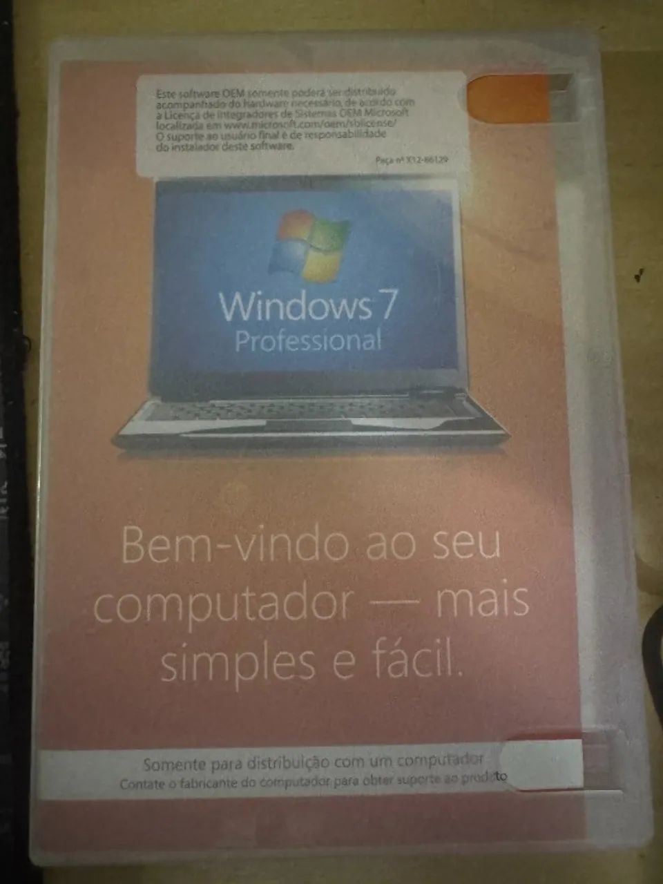 Microsoft Windows 7 Professional 64 bits x64 DVD64529520134658123