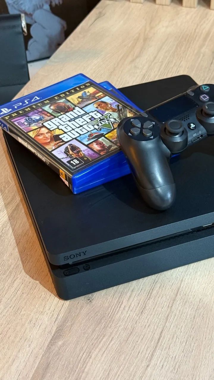 PlayStation 4 Slim 500GB - Loja física! Com controle e 2 jogos! Com 3 meses de garantia! - Foto 3