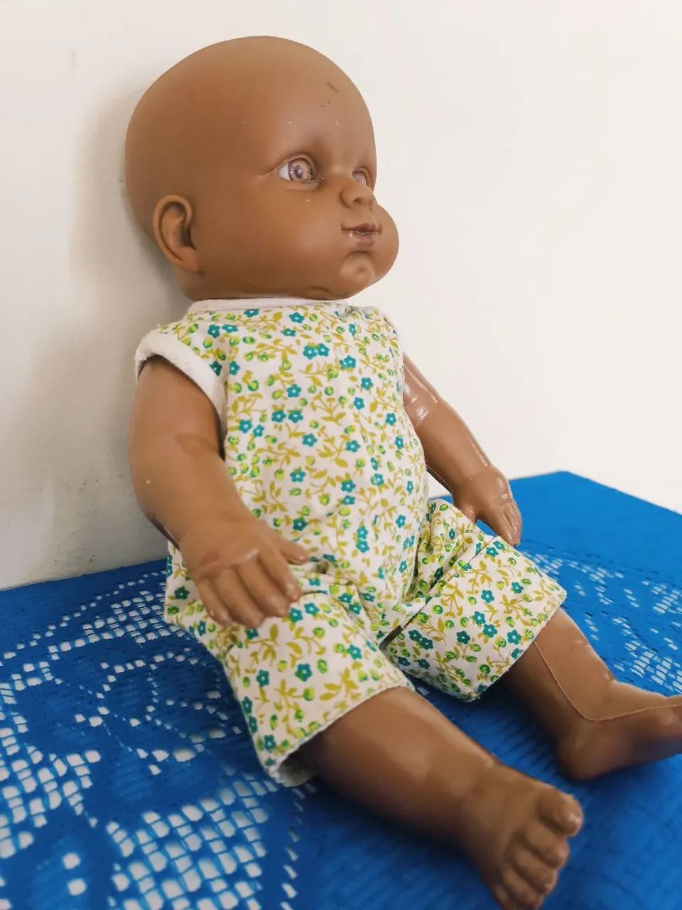 Boneca de bebê negra vintage - Foto 4