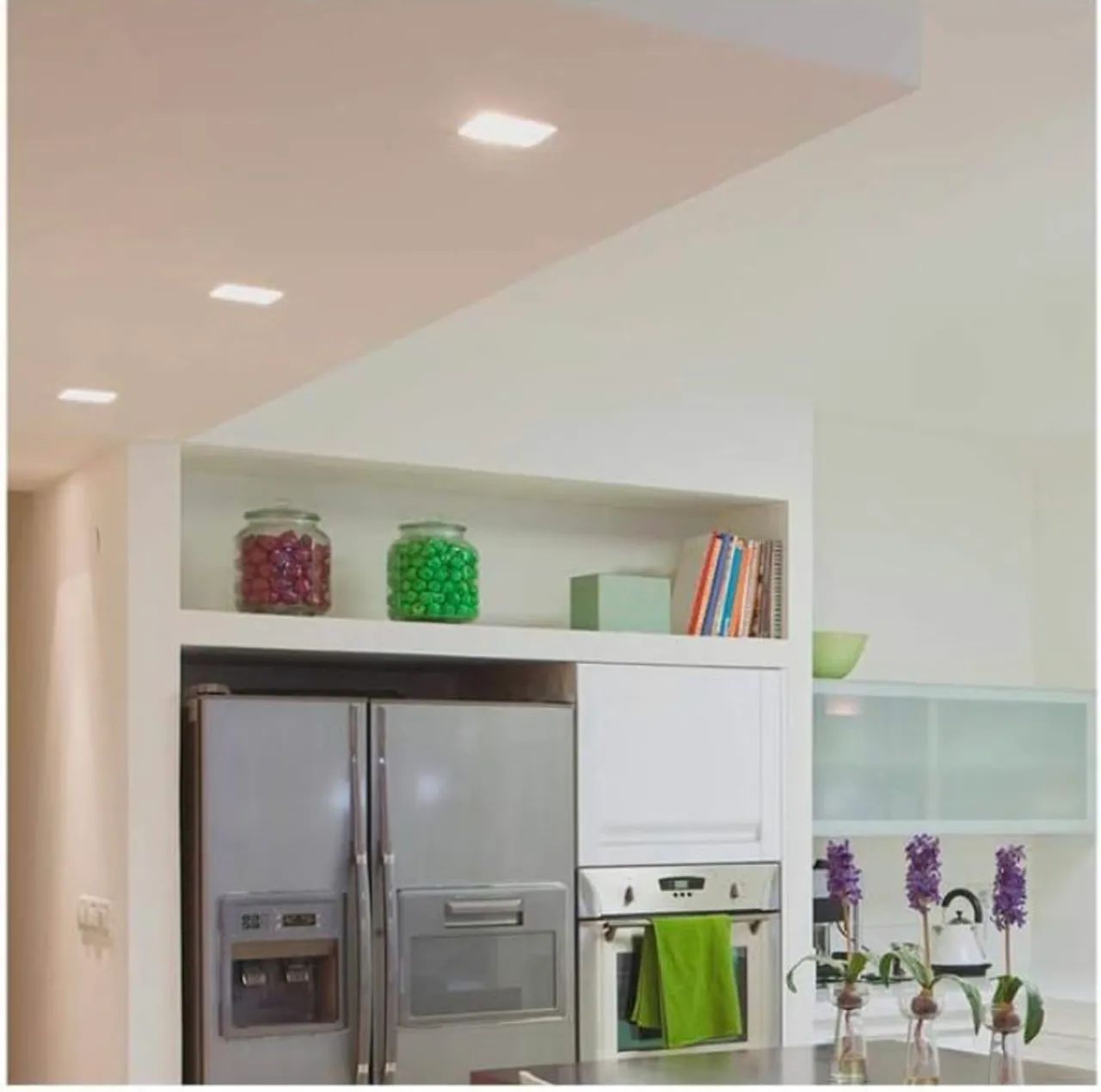 Luminária LED Quadrada 6W 3000K - Foto 2