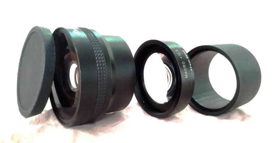 KIT: FISH-EYE LENS + MACRO+12.5 + ADAPTER TUBE