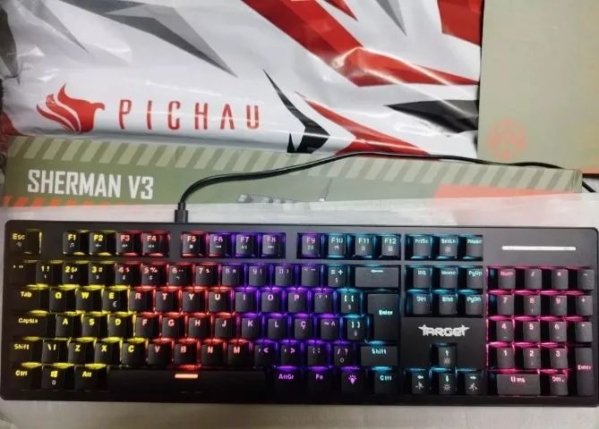 Teclado Mecanico TGT Sherman V3, 100%, ABNT2, Switch Huano Azul - Entrega gratis