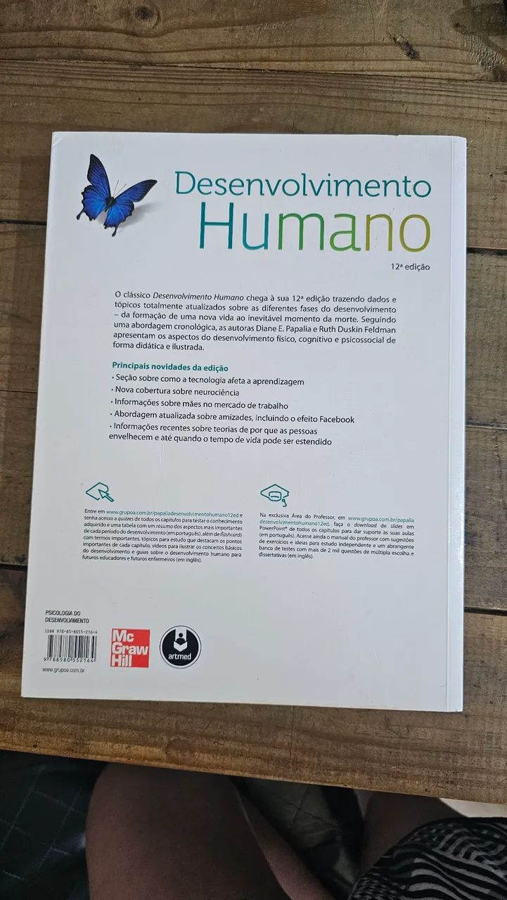 LIVRO Desenvolvimento Humano 12ª edição - Papalia & Feldman - PSICOLOGIA - Oportunidade - Foto 2