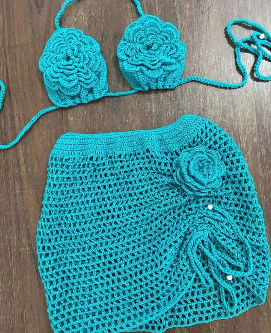 Conjunto de Biquíni Crochê  - Foto 3
