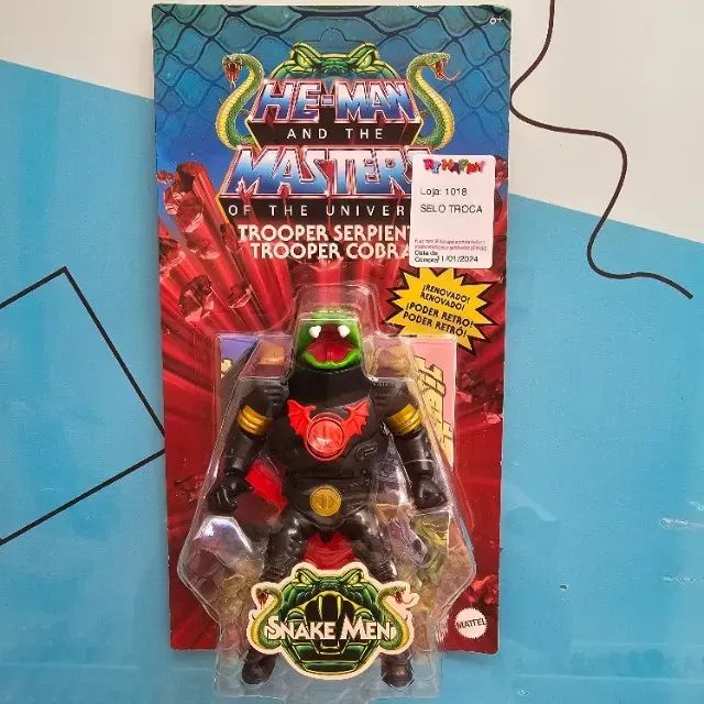 Boneco Action Figure He-man Snake Trooper Motu Origins Novo Lacrado HKM74