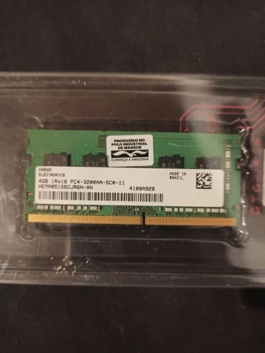 Memória RAM Notebook 4GB DDR4 3200MHz