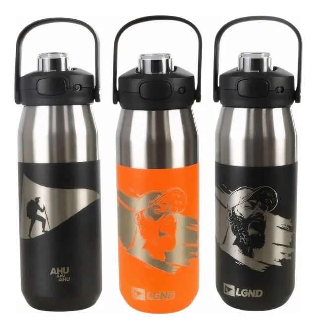 Garrafa Térmica Inox AHU Legendários 750ml - Mantém Bebidas Quentes ou Frias - Foto 6