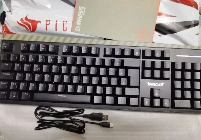 Teclado Mecanico TGT Sherman V3, 100%, ABNT2, Switch Huano Azul - Entrega gratis - Foto 2