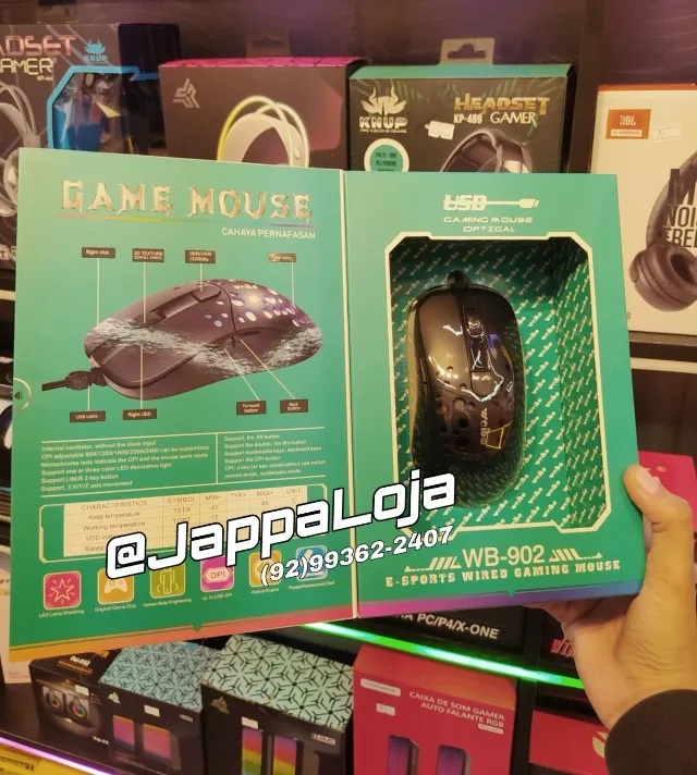 Mouse Gamer Rgb Dpi ajustavel