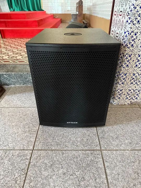 2 CAIXAS ATIVAS ATTACK SUB GRAVE VRS-1510A 15 1000W RMS - Foto 3
