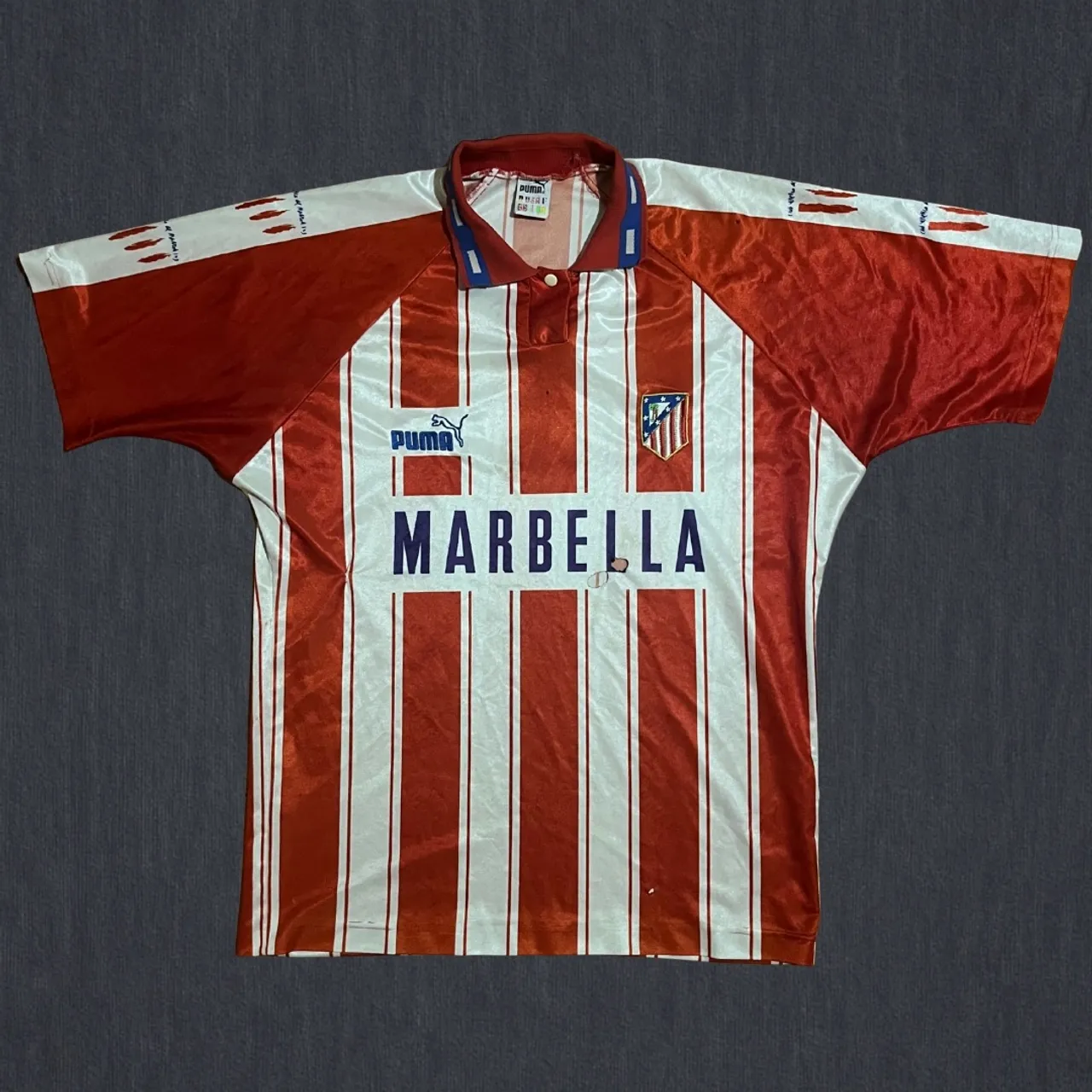 Camisa Atlético de Madrid 93/94 Puma Original Vintage - Tamanho G | Com detalhes