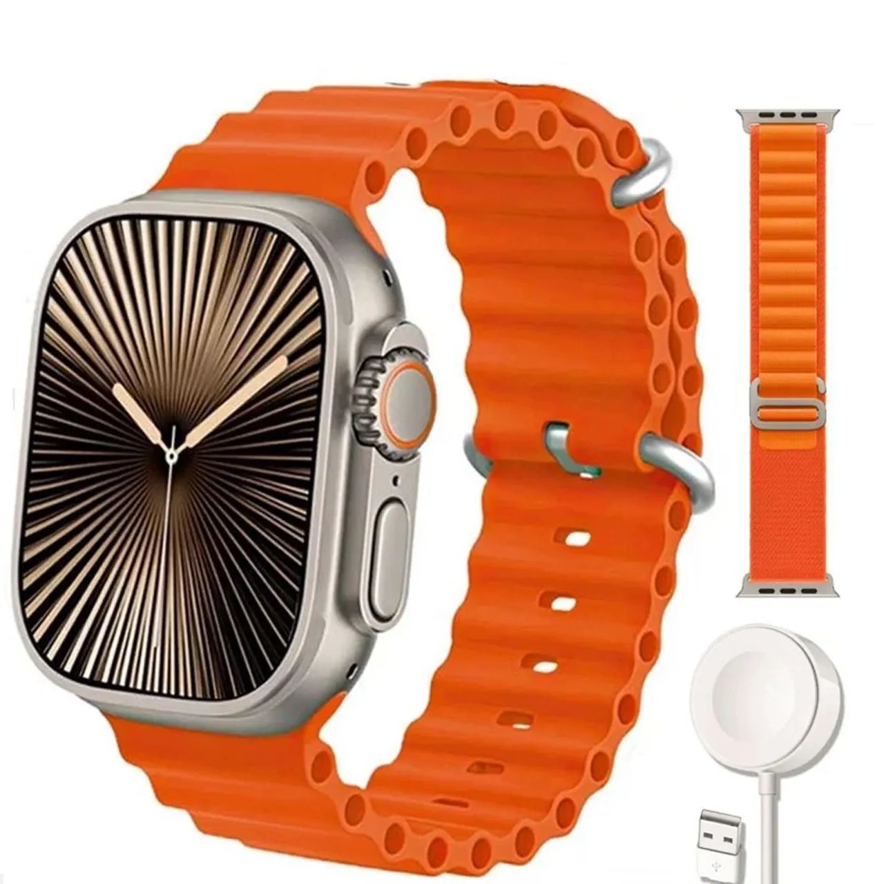 Relógio Smartwatch t10 ultra 2 com 2 pulseiras  - Foto 2