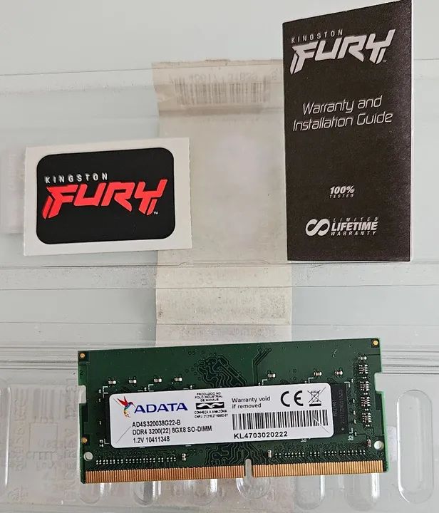 Memória para notebook,  DDR-4, 8Gx8, SO-DIMM