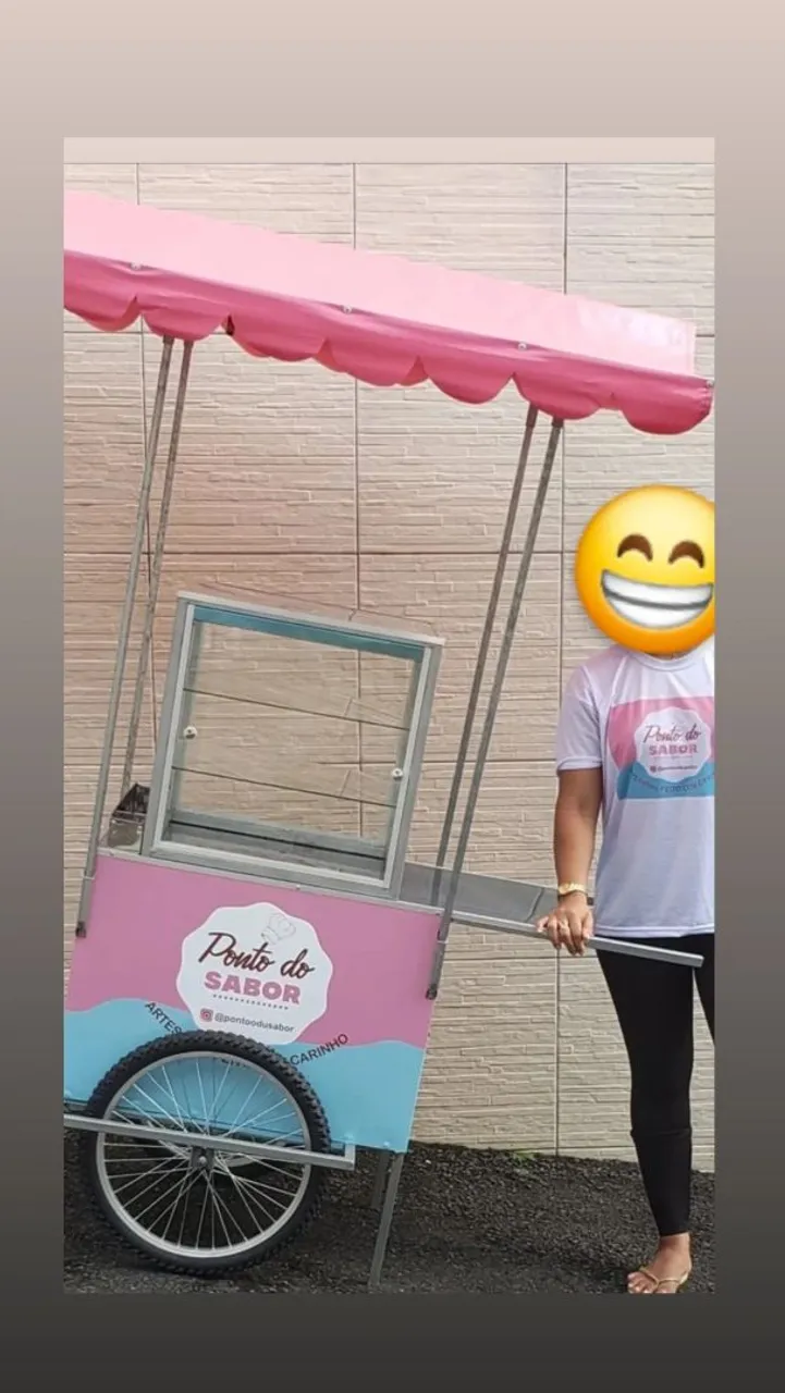 Carrinho de Guloseimas Personalizado - Ponto do Sabor