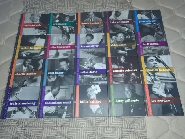 Coleção Clássicos do Jazz - 20 CDs - Completo - Excelente Estado
