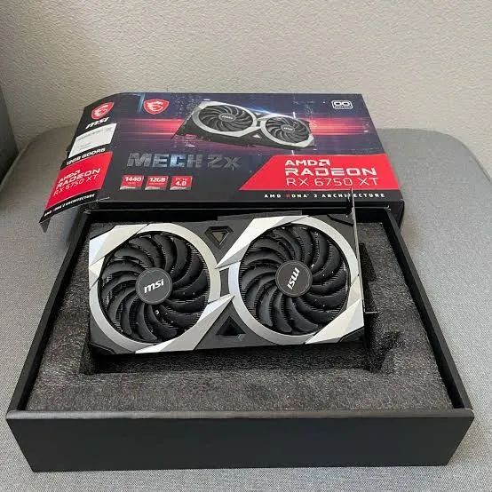 Placa de Vídeo MSI Radeon RX 6750 XT Mech 2X