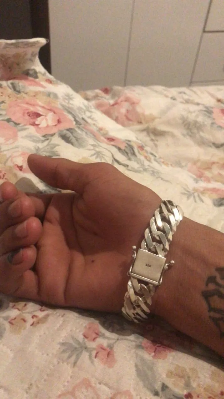 Pulseira masculina prata 925