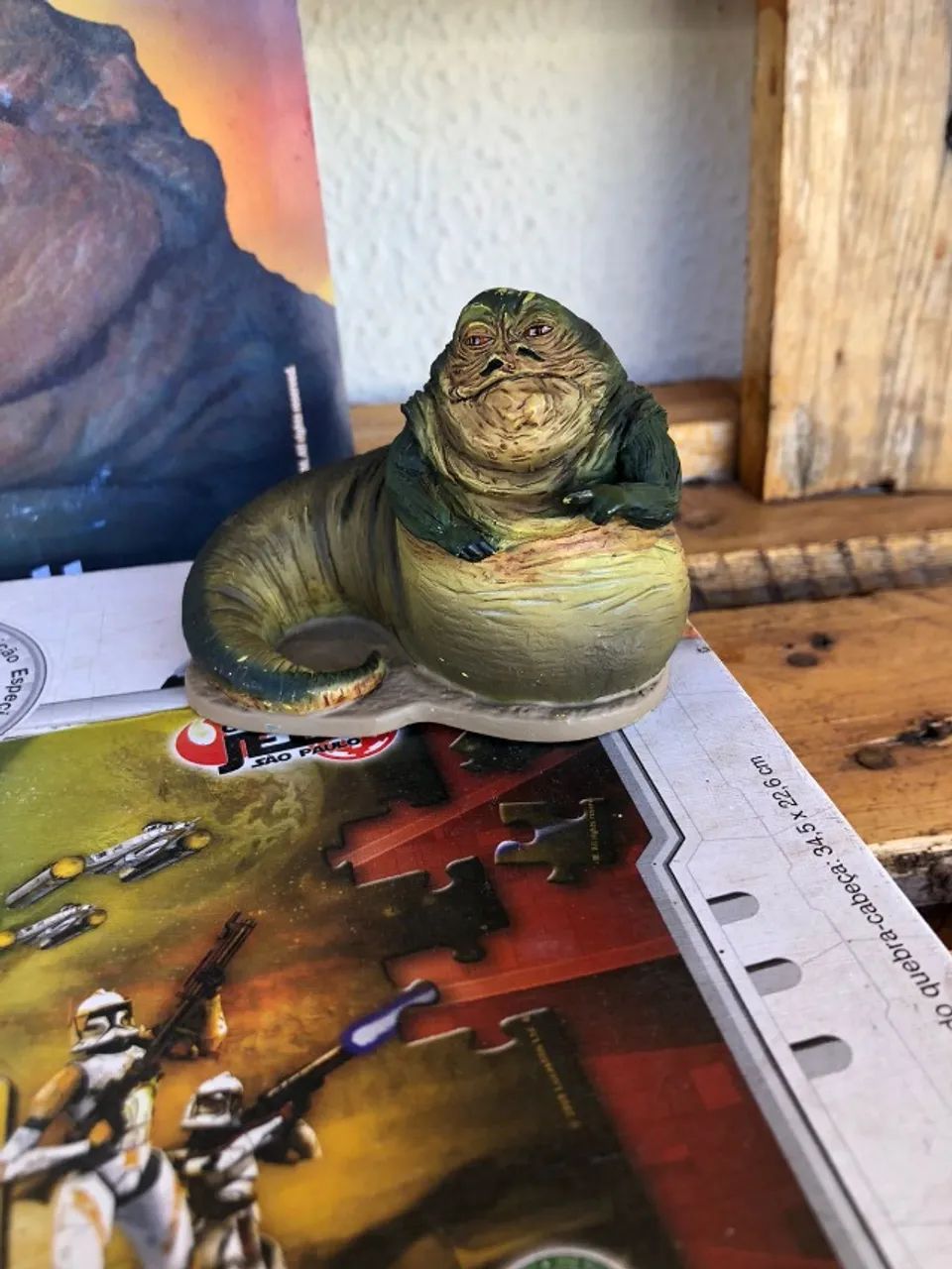 Quebra Cabeça Star Wars e Action Figure Jabba, o Hutt  - Foto 6