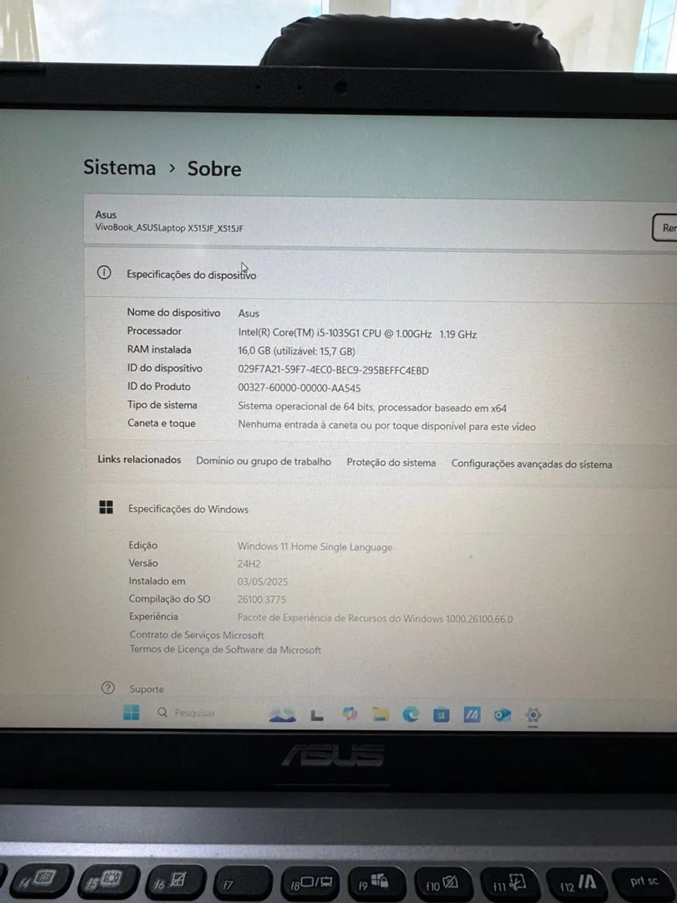 Notebook Asus, Core i5, 16Gb de Ram, Nvidia MX 2Gb, Ssd 240Gb  - Foto 2