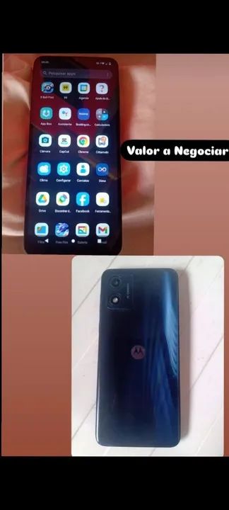 O celular todo bom Motorola a 13 64 GB 