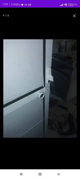 Porta de Alumínio e pvc Branca - Nova - Foto 3