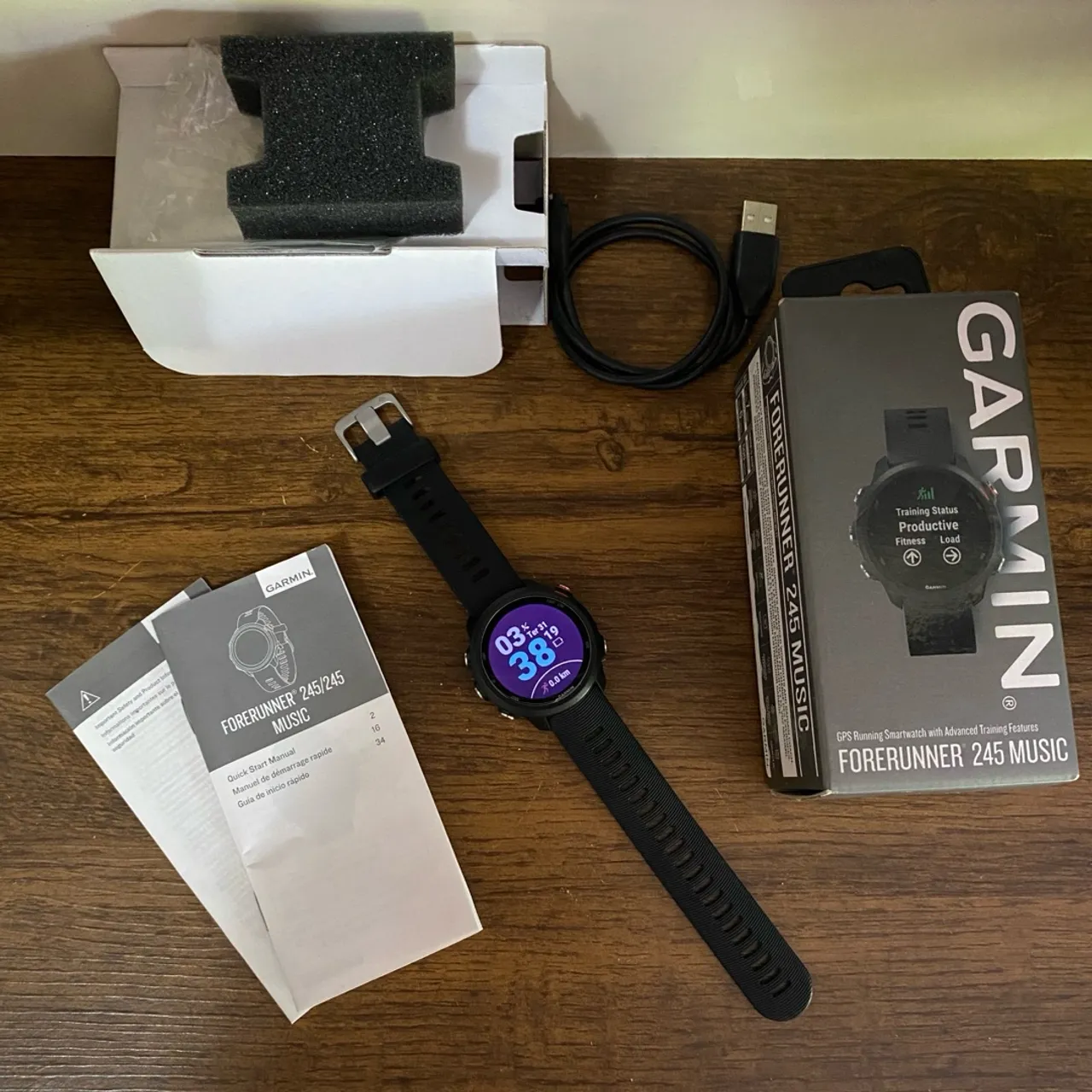Relógio Garmin Forerunner 245 Music Seminovo