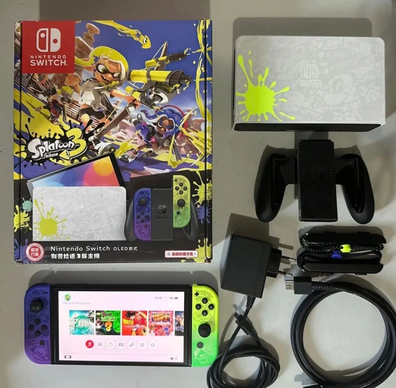 Nintendo Switch Oled - Edição Limitada Splatoon 3