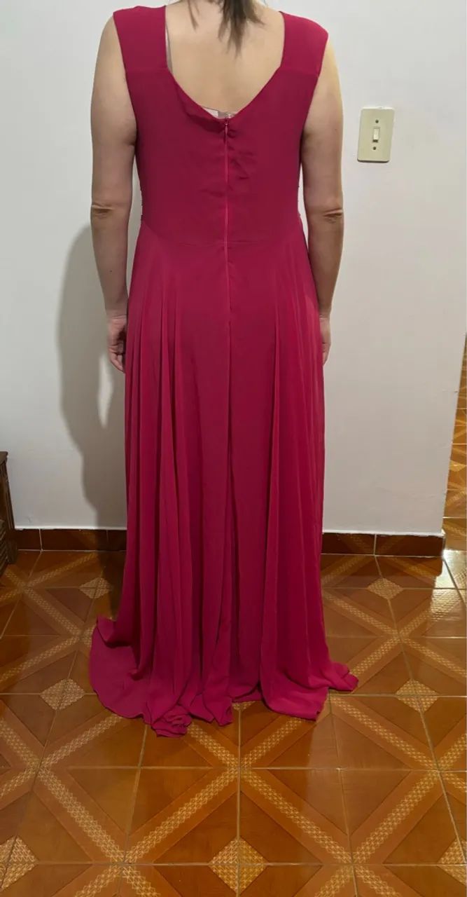 Vestido de festa longo rosa. - Foto 3