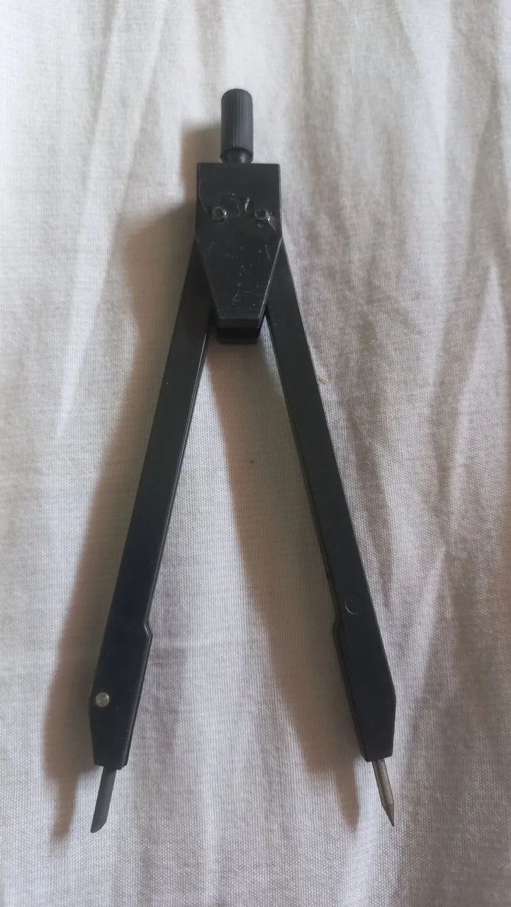 Antigo compasso escolar labra antiguidade sem uso antigo material escolar anos 80/90/2000 - Foto 3