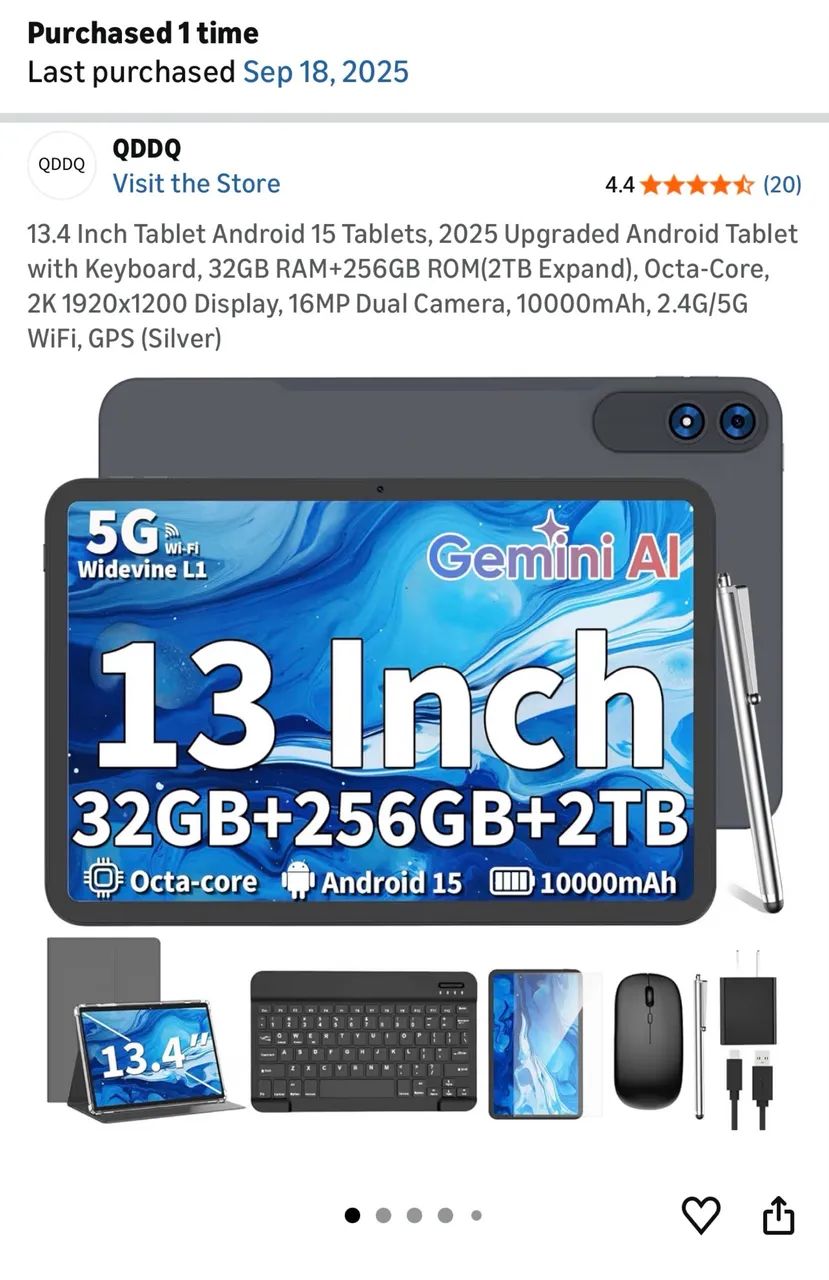 Vento tablet 13.4 pol android 15 