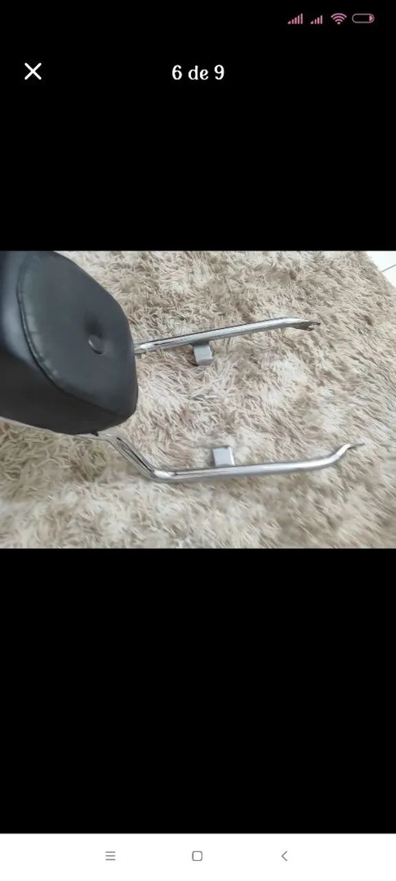 Sissy Bar Cromado para Moto Suzuki Intruder 125 - Foto 6