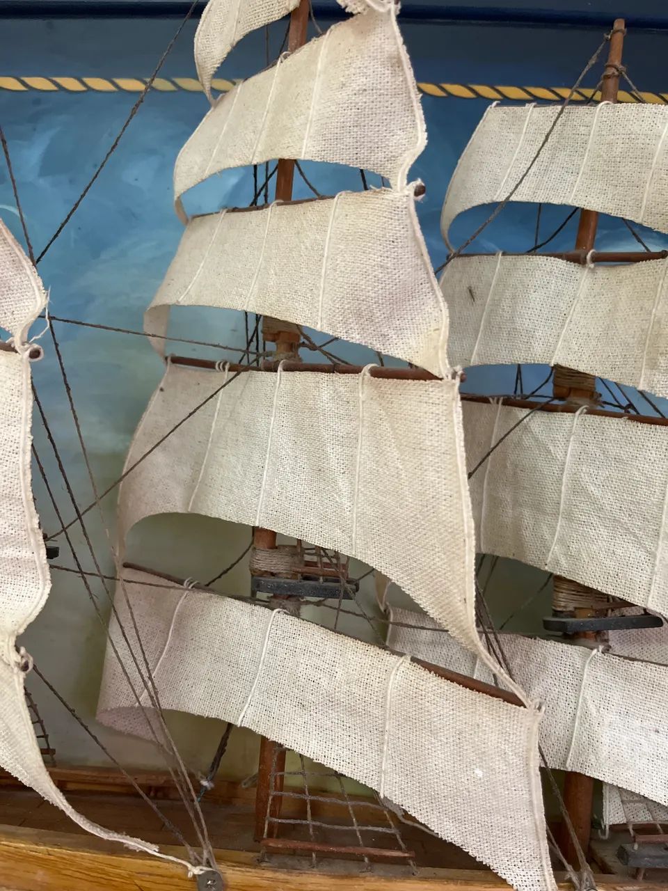 Quadro náutica em 3D com barco saindo pra fora antigo  - Foto 4