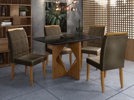 Gosmar Dining Table with 4 Chairs65153861735553122