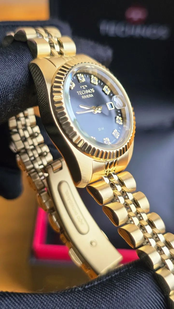 Technos Riviera 28mm dourado  - Foto 2