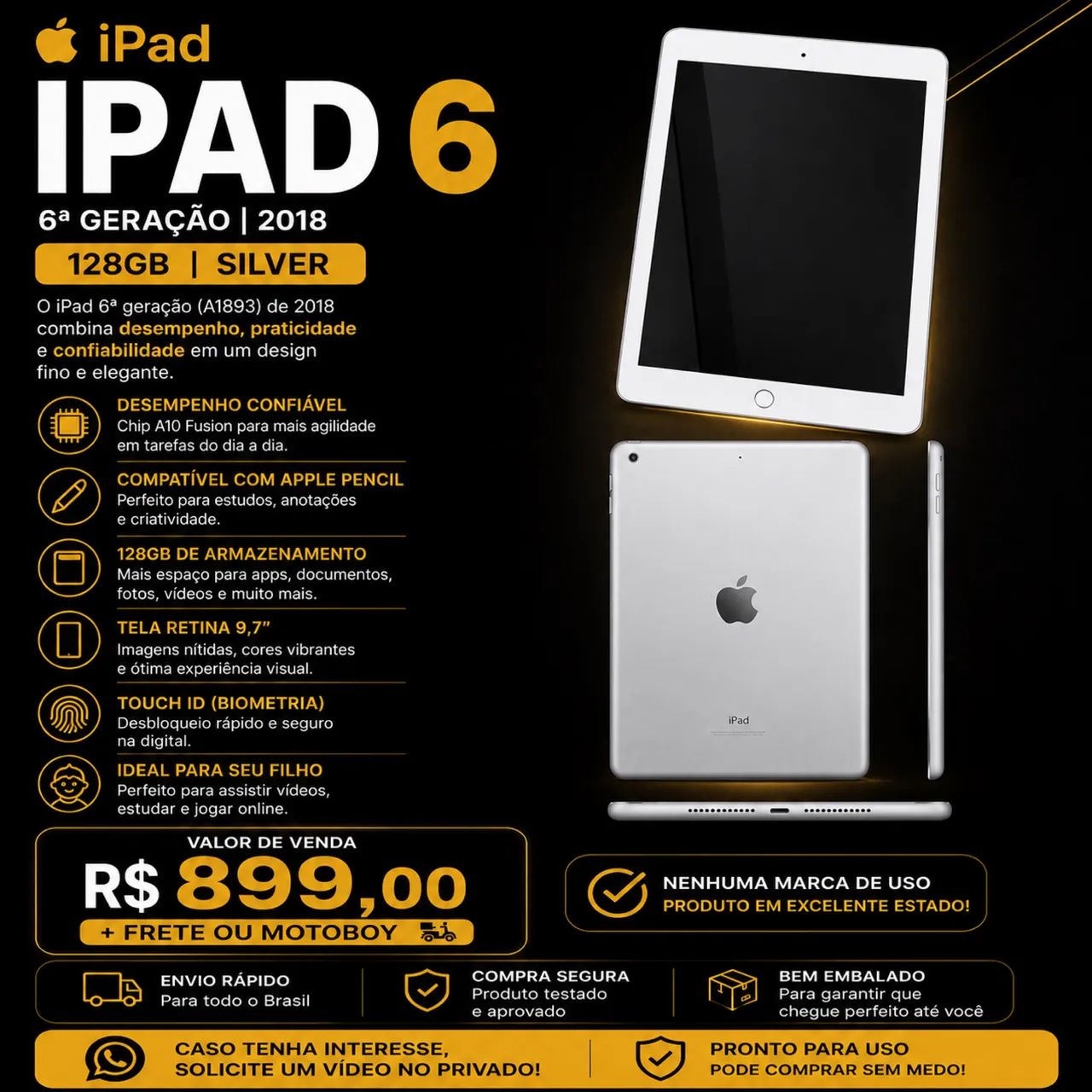 iPad 6 128gb 