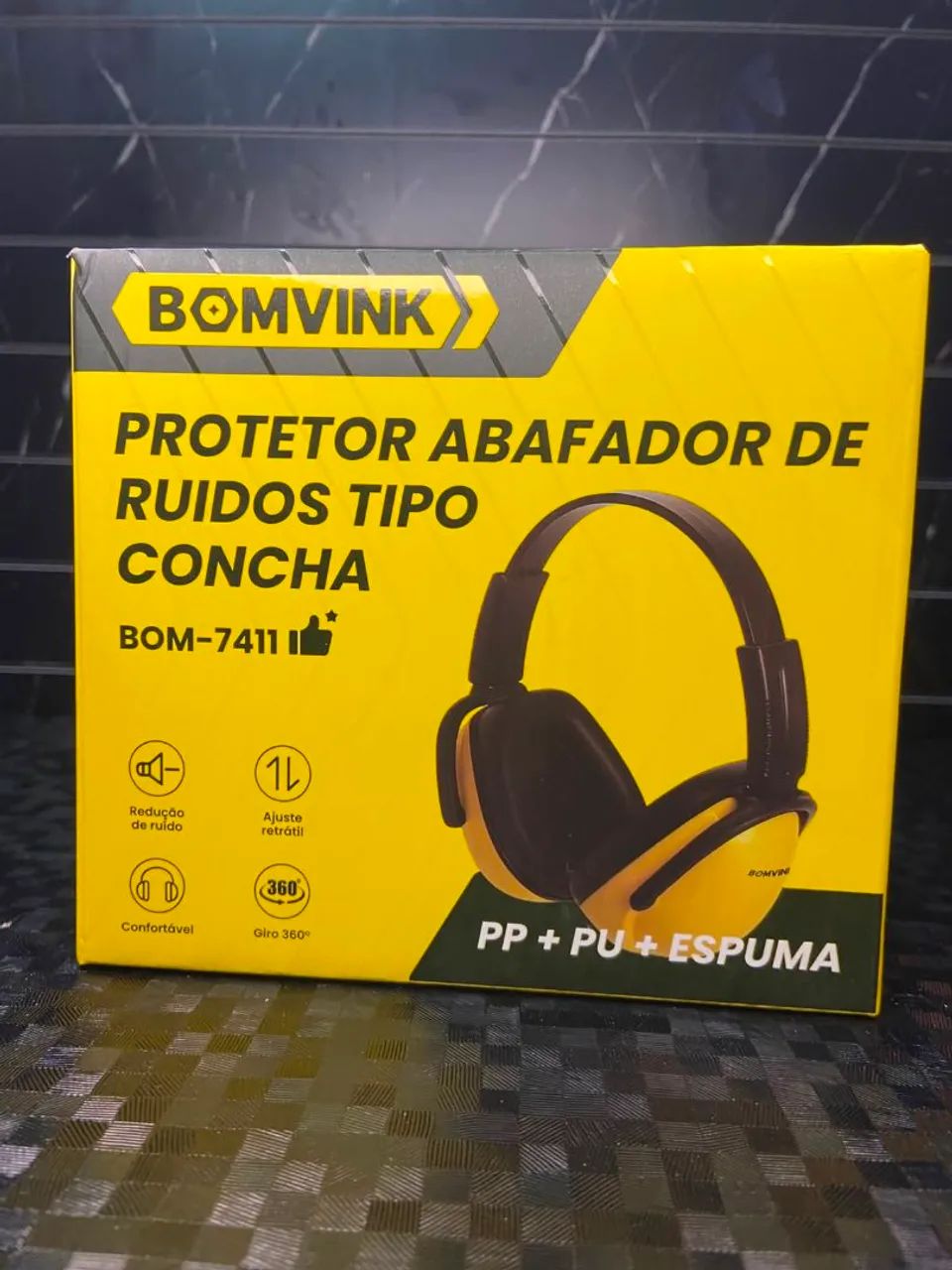 Protetor Abafador de Ruídos Tipo Concha BOMVINK BOM-7411 - Foto 4
