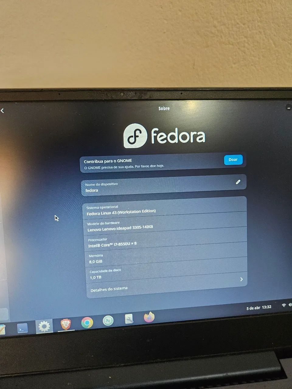 Notebook Lenovo i7