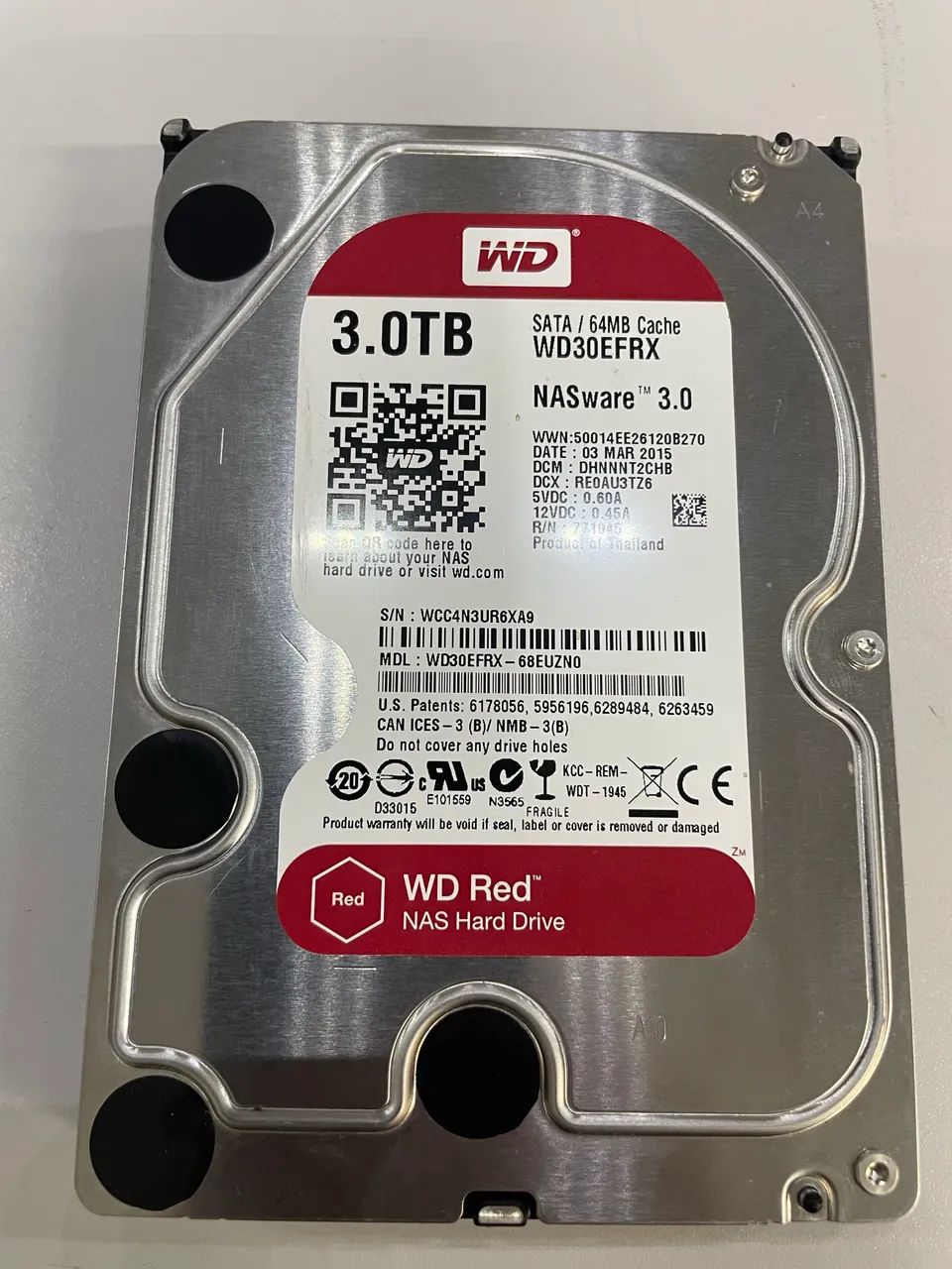 HD Western Digital Red 3 TB 