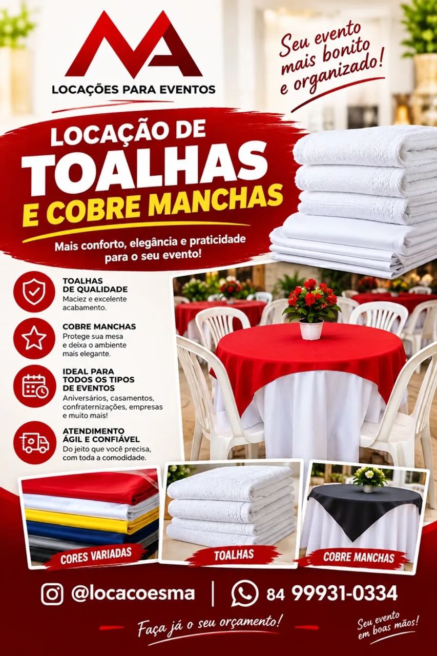 Locação de toalhas, cobre mancha e capas de cadeiras   - Foto 4